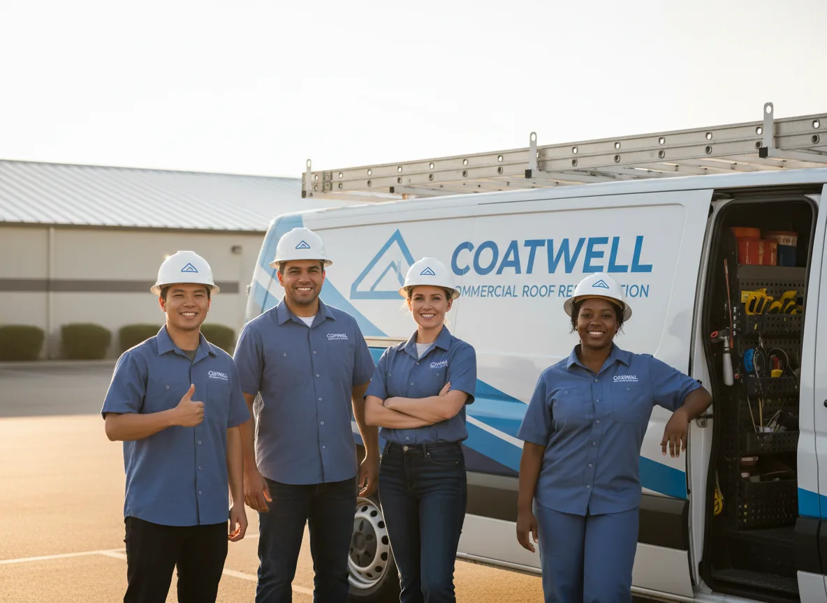 Commercial roof coating company in Dent, MN