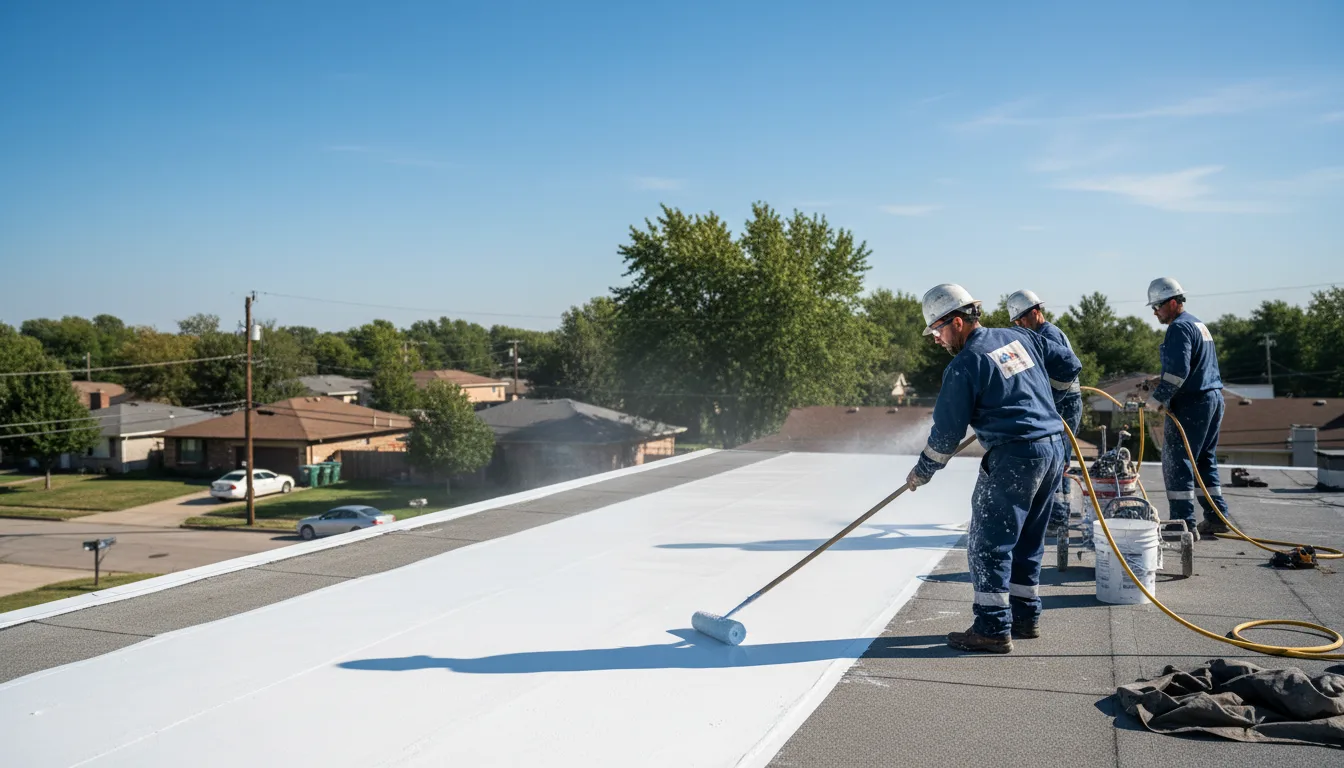 Commercial roof coating in Dent, MN near me